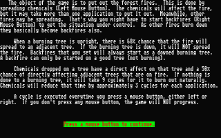Forest Fire atari screenshot